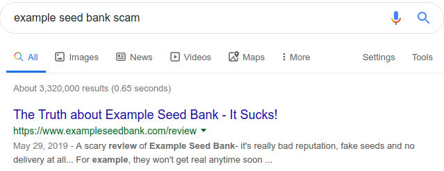 cannabis seed bank scam rip-off report