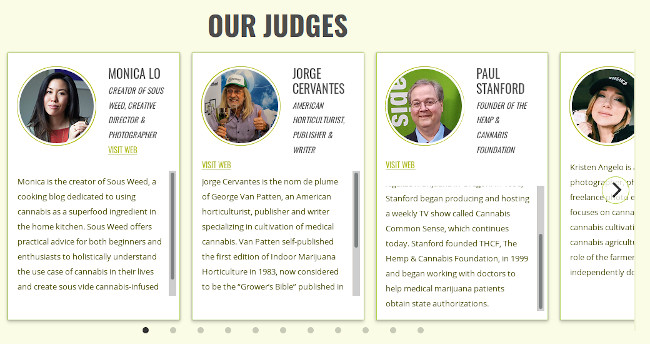 Judges for the Seedsman Photo Cup