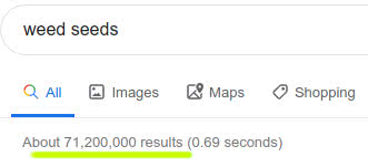 search for weed seeds